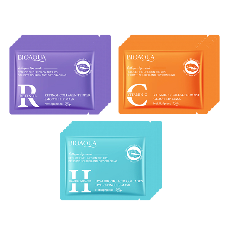 Collagen Sheet Mask - BIOAQUA レチノールクリスタルコラーゲンアイマスクアンチダークサークル抗しわ保湿アンチエイジングアイパッチスキンケア