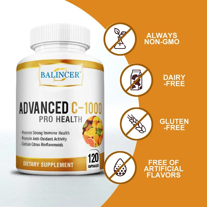 Vitamin C Powder - Balincer ビタミン C 1000 Mg、シトラス ビオフラボノイド