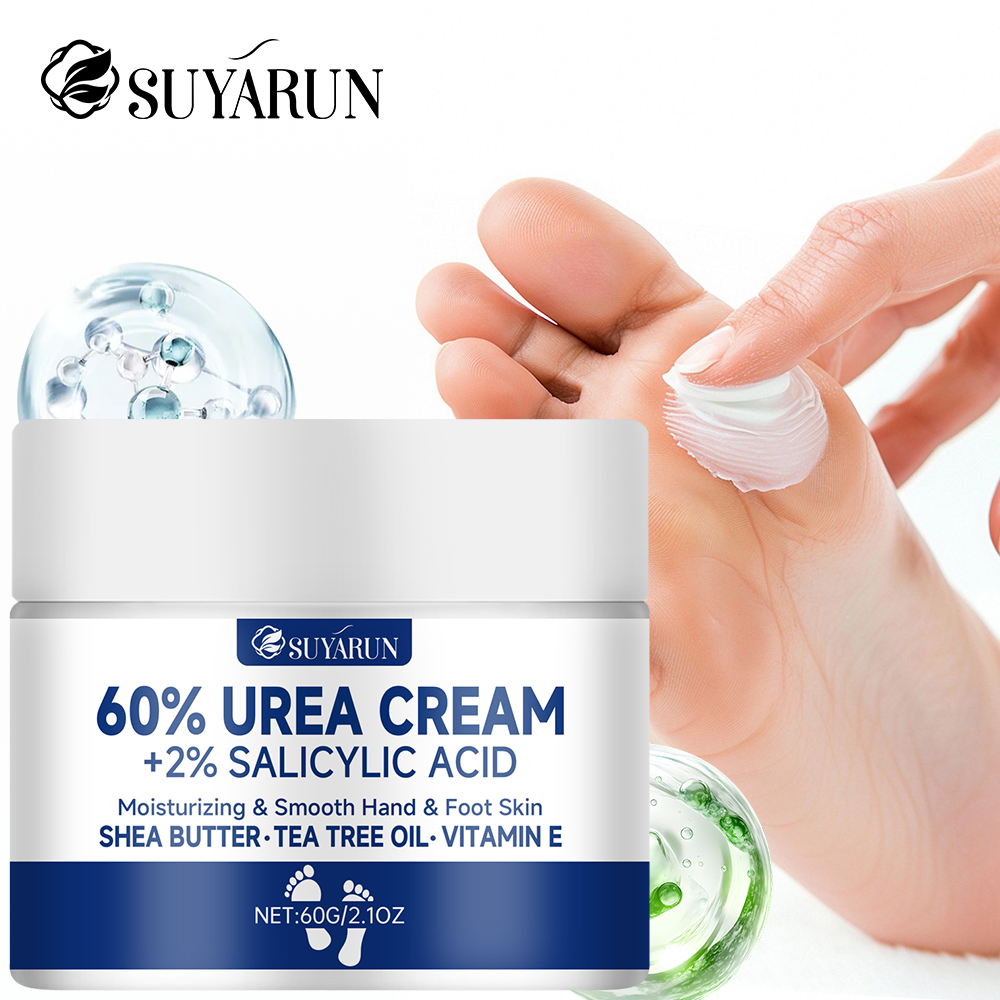 Retinol Vitamin A Cream - SUYARUN 60% 尿素フット クリーム、かかとのひび割れと乾燥肌用 - 集中保湿トリートメント、カルス