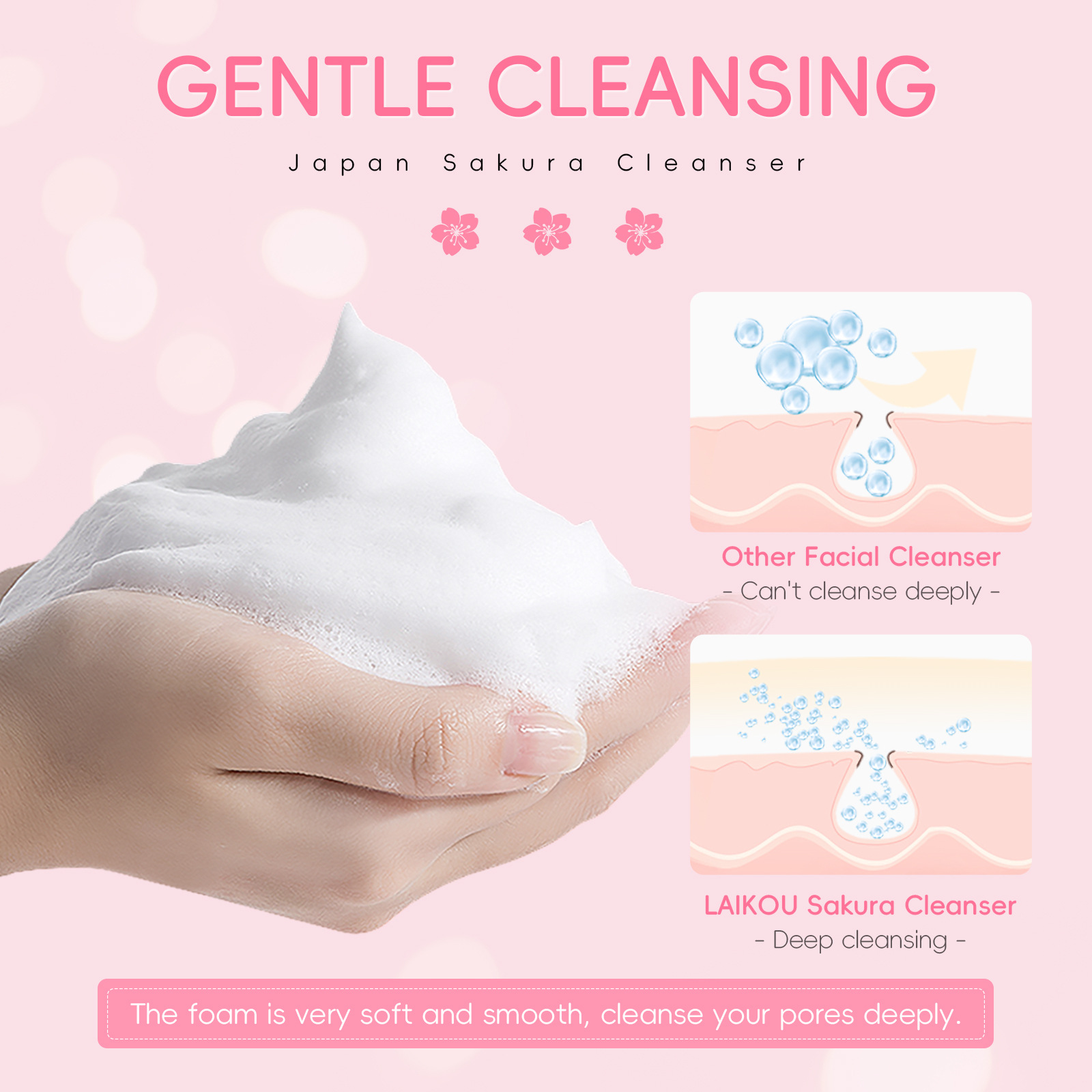 LAIKOU さくらクレンザー優しいディープクリーニングオイ - Salicylic Acid Cleanser のレビューと価格