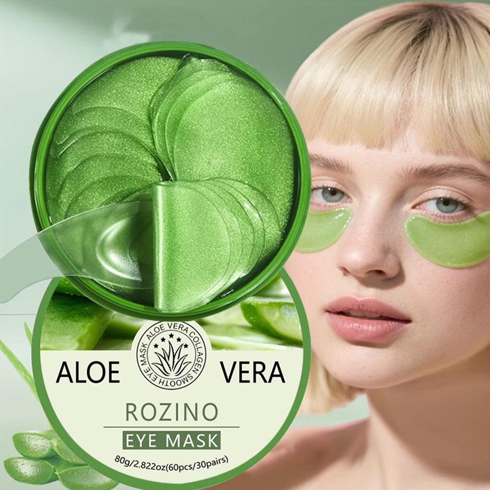 60枚入り アロエベラ コラーゲン アイマスク 保湿 引き締 - Collagen Sheet Mask のレビューと価格