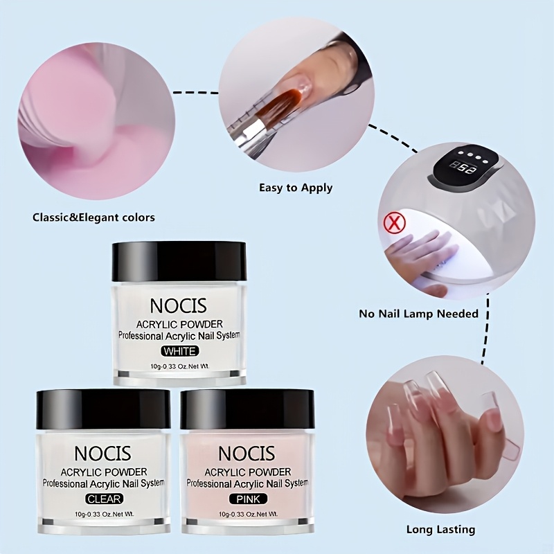 NOCIS アクリルネイルキット - ケラチンアクリルパウダ - Vitamin C Powder のレビューと価格