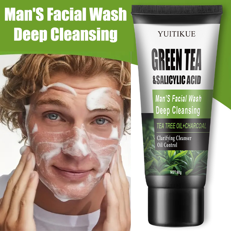YUITIKUE メンズ洗顔料 60g - 緑茶＆サリチル酸 - Salicylic Acid Cleanser のレビューと価格