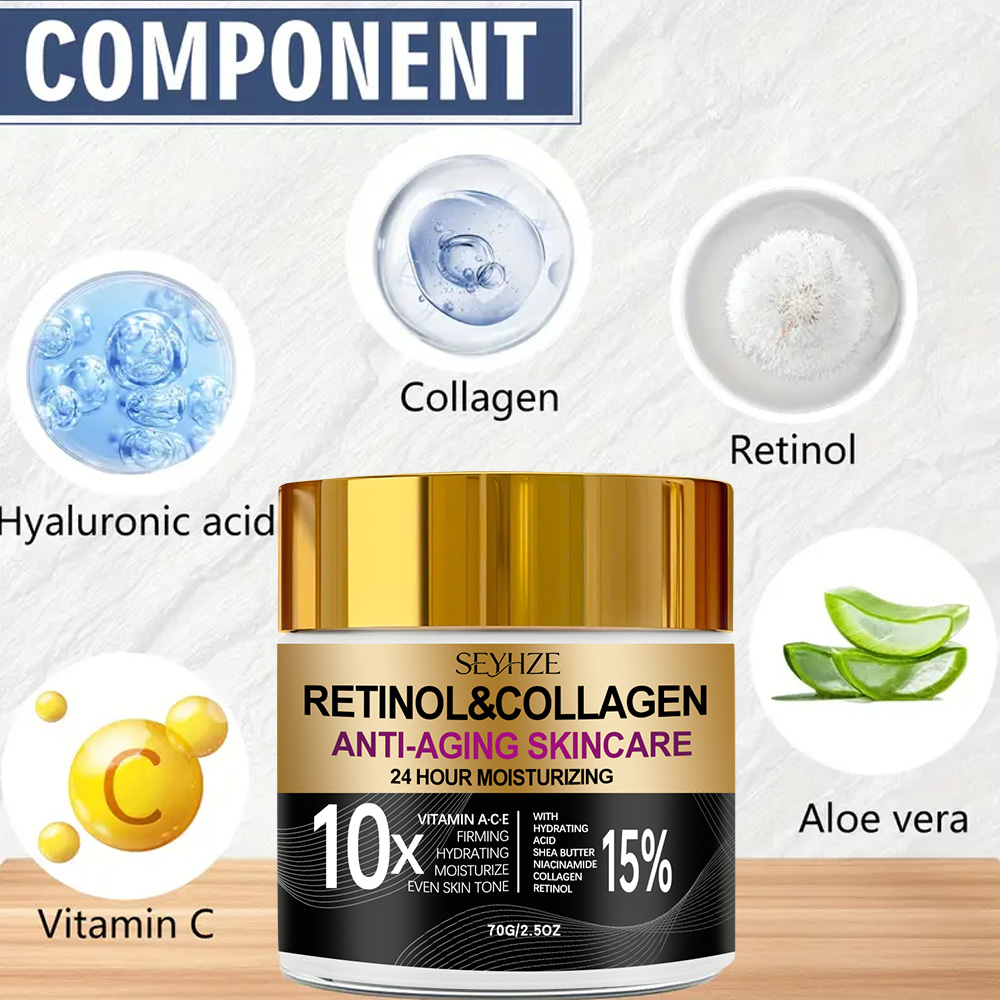 SEYHZE レチノール コラーゲン 保湿 デイ＆ナイトクリ - Retinol Vitamin A Cream のレビューと価格