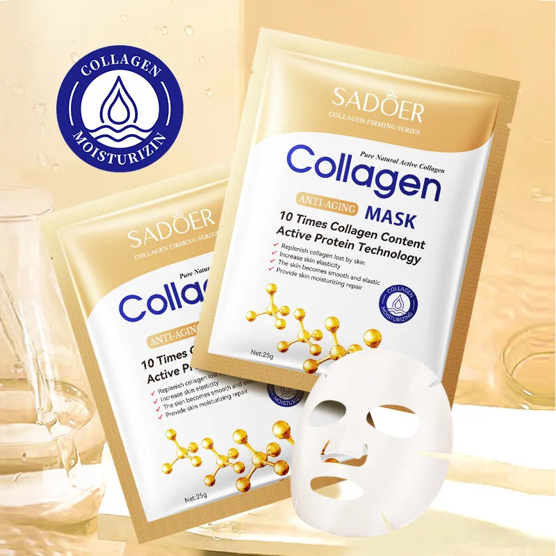 10枚入り アンチエイジング コラーゲン フェイスシートマス - Collagen Sheet Mask のレビューと価格
