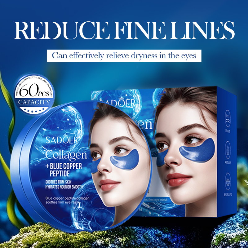 60 個 SADOER カフェインクリスタルコラーゲンアイマ - Collagen Sheet Mask のレビューと価格