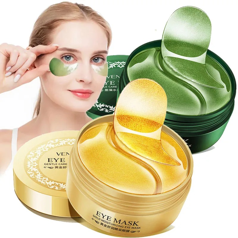 60枚入り/箱 海藻ゴールドコラーゲンアイマスク くま解消  - Collagen Sheet Mask のレビューと価格