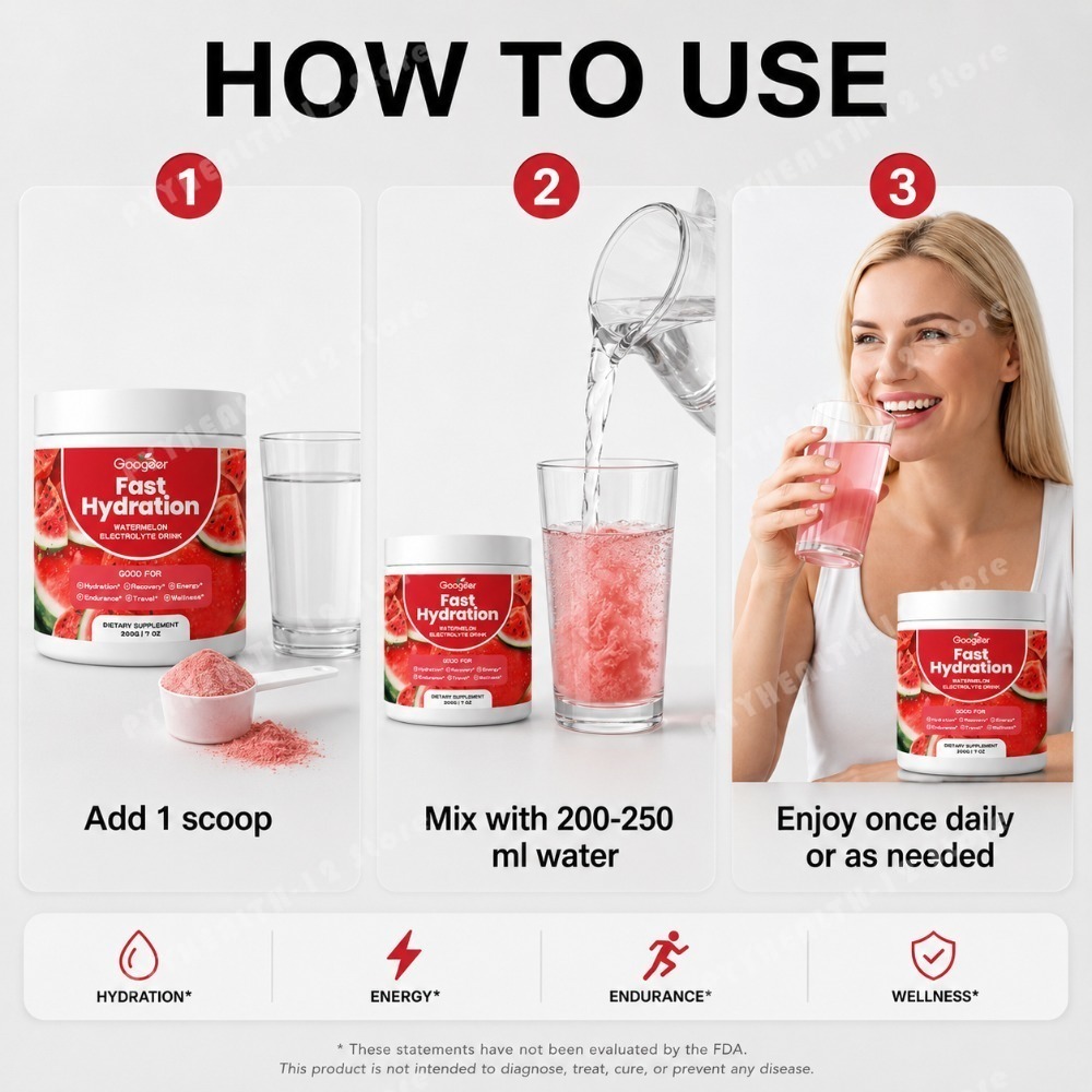 グーガー ウォーターメロン電解質パウダー ドリンクミックス、 - Vitamin C Powder のレビューと価格