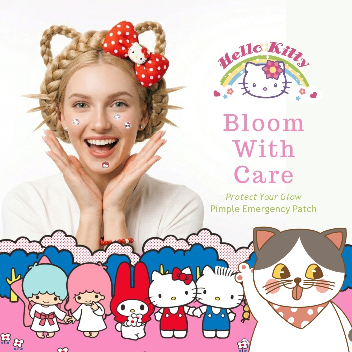 25/125枚入り ハローキティ ニキビパッチ、敏感肌用ハイ - Skincare Acne のレビューと価格