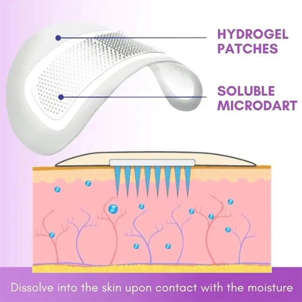 1 ペアのマイクロニードル アイパッチ マスク シワ防止パッ - Collagen Sheet Mask のレビューと価格