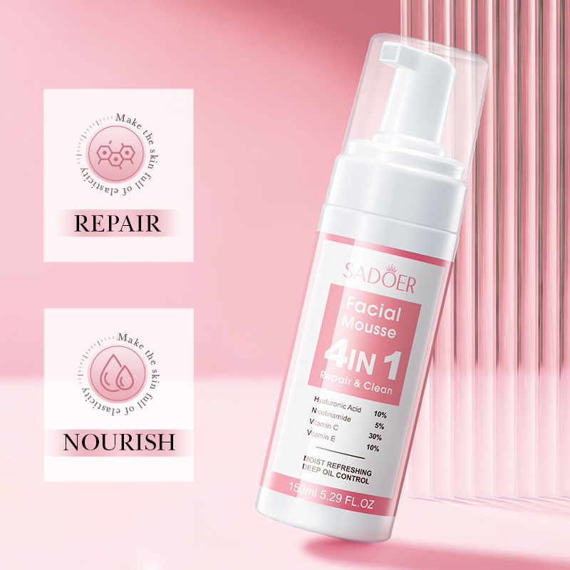 SADOER 4 in 1 フェイシャルムース洗顔フォーム洗 - Salicylic Acid Cleanser のレビューと価格