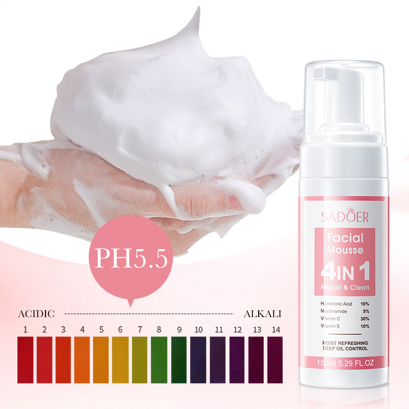 SADOER 4 in 1 フェイシャルムース洗顔フォーム洗 - Salicylic Acid Cleanser のレビューと価格
